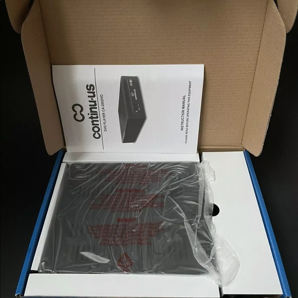 NEW IN BOX CONTINUUS CA200 DVD PLAYER & CABLES: 6.13”x1.75”x7.75” - Picture 5 of 5